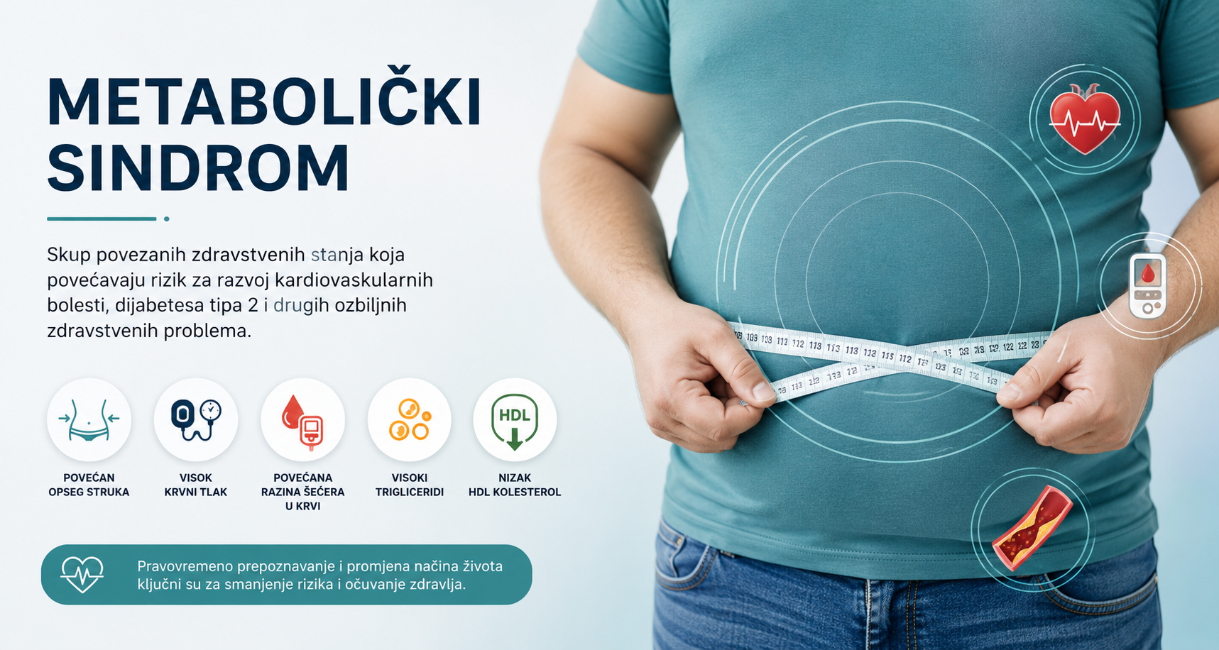 Metabolički sindrom – faktori rizika, simptomi i liječenje